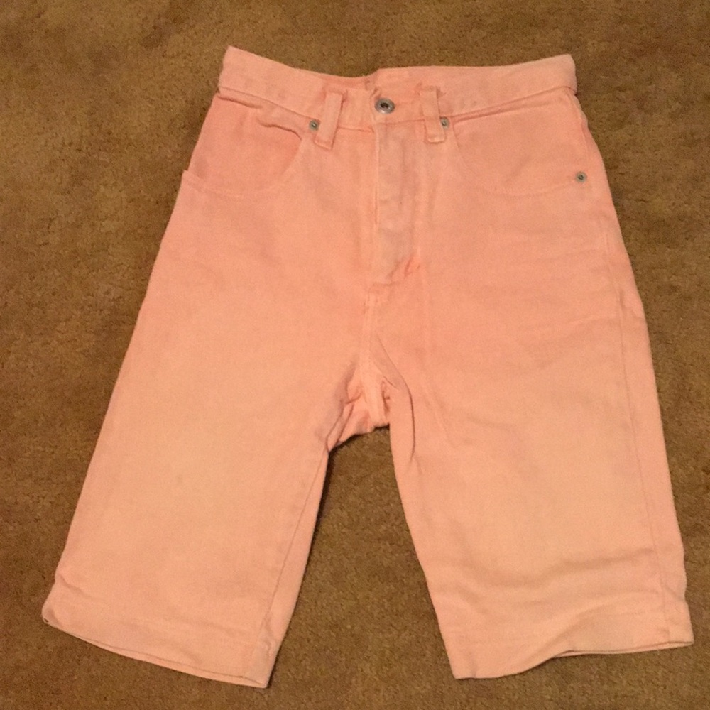 Vintage 90s pepe jeans pink shorts size 5/6 runs small NWOT